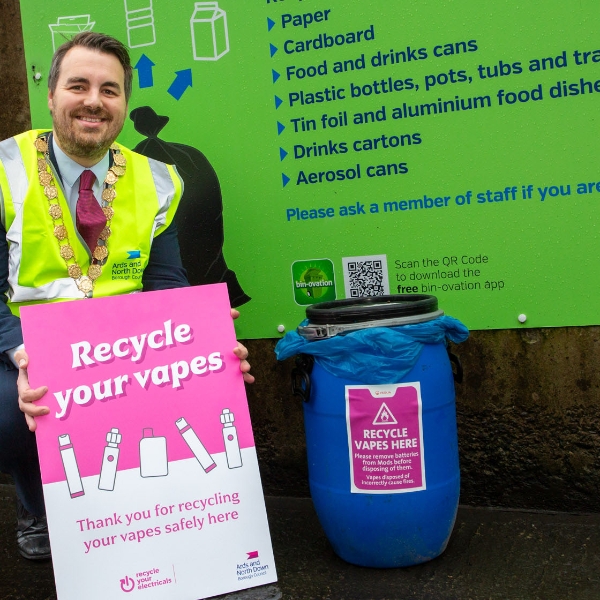Council Accepts Used Vapes at all Household Recycling Centres - Ards and  North Down Borough Council