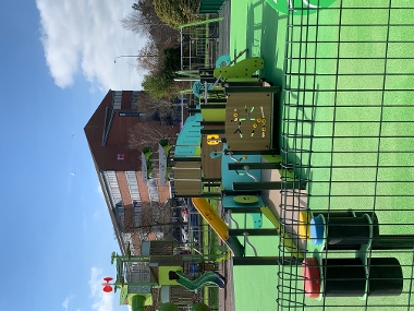 image of the new play park 