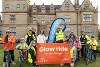 The Mayor of Ards and North Down, Councillor Gillian McCollum alongside PSNI, participants and organisers of the Glow Ride
