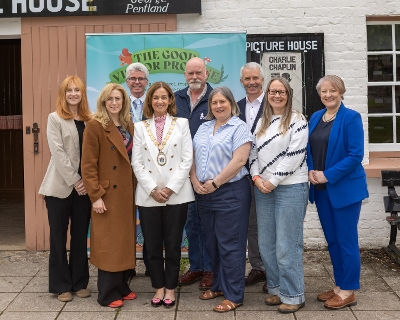 The Mayor of Ards and North Down, Councillor Gillian McCollum, alongside the Ards and North Down Community Planning Sustainable Tourism Group