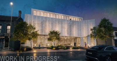 Artist’s impression of the emerging proposals for the Queen’s Hall site. Design subject to further development, affordability and statutory approvals