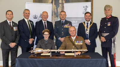 Ards and North Down Borough Council has reaffirmed its commitment to the Armed Forces community by re-signing the Armed Forces Covenant on Veterans Day, Friday 18 September 2026